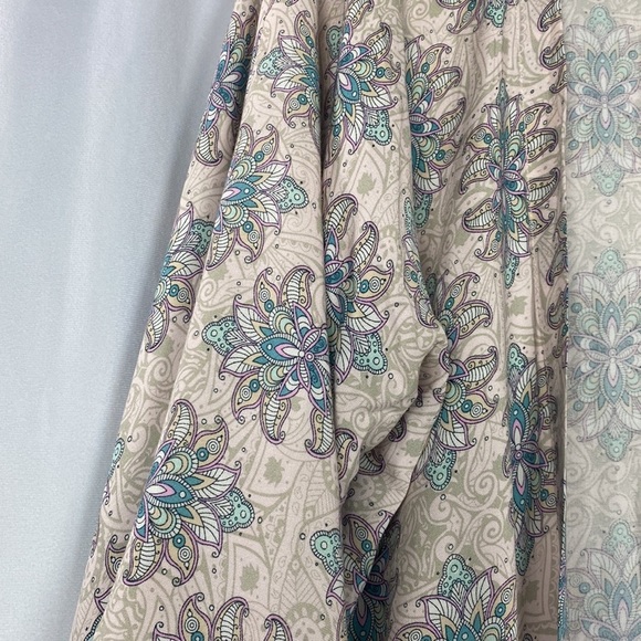 ANTHROPOLOGIE LOST IN LUNAR Multicoloured Floral Robe Kimono Maxi - Size Small - Picture 5 of 13